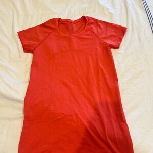 Lululemon Swiftly Tech T Shirt - Bright Coral